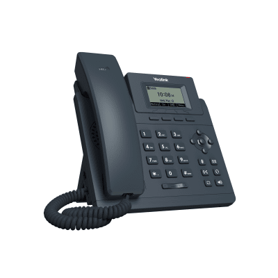 Teléfono IP Empresarial Pantalla LCD 2.3" 1 Cuenta VoIP — YEALINK