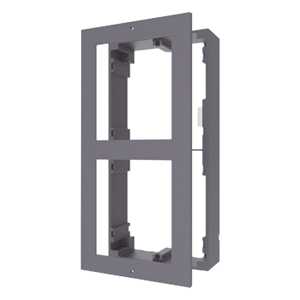 Base de Montaje para Videoportero IP 2 Módulos Superficie Aluminio -40°C a +60°C (-40°F a 140°F) — Hikvision