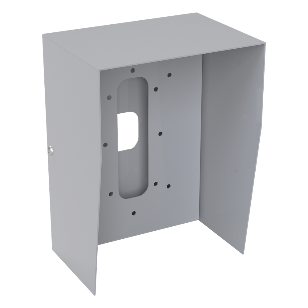 Cubierta Protectora Industrial Acero Calibre 18 Pintura Electrostática Gris 1.38 kg Montaje en Poste Tubular — EPCOM Industrial