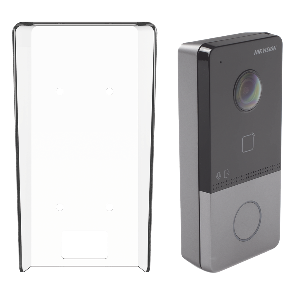 Kit Videoportero IP 2 Megapixel PoE IEEE802.3af IP65 WDR 129° 1 Departamento 6 Monitores 128 Tarjetas Mifare 1 Salida Relay -40°C a +53°C (-40°F a +127°F) — Hikvision