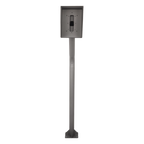 Poste Industrial para Portero IP Altura Ajustable 1.21 m (3.97 ft) Acero Calibre 11 Pintura Electrostática Gris Anclaje Incluido — EPCOM Industrial