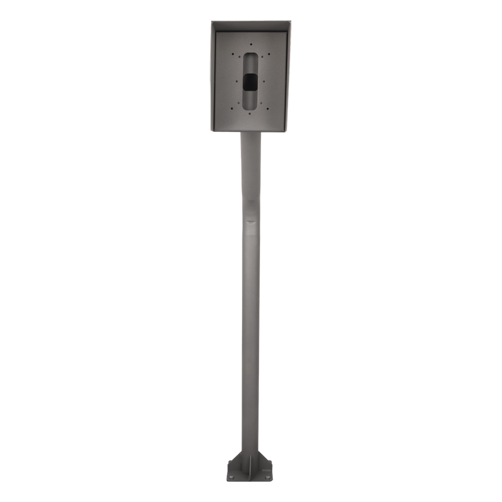 Poste Industrial para Portero IP Altura Ajustable 1.21 m (3.97 ft) Acero Calibre 11 Pintura Electrostática Gris Anclaje Incluido — EPCOM Industrial