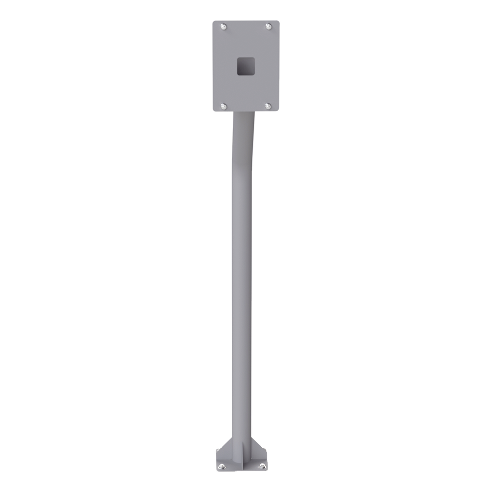 Poste Tubular para Cubierta de Videoportero Altura 1.2 m (3.9 ft) Acero Calibre 11 Recubrimiento Electrostático Gris Peso 3.1 kg — EPCOM Industrial