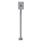 Poste Tubular para Cubierta de Videoportero Altura 1.2 m (3.9 ft) Acero Calibre 11 Recubrimiento Electrostático Gris Peso 3.1 kg — EPCOM Industrial