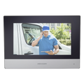 Monitor Híbrido IP WiFi Touch Screen 7" Resolución 1024x600 PoE 802.3af Audio Bidireccional 8 Entradas de Alarma Compatible 4 Hilos Analógicos — Hikvision