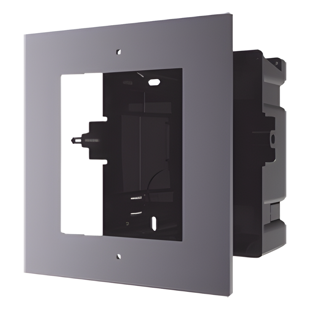 Base empotrable Marco de instalación Aluminio y plástico -40°C a +60°C 5.28 x 5.31 x 2.20 pulgadas — Hikvision