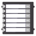Módulo de Botones para Videoportero Modular 6 Botones Montaje Empotrado o Superficie IP65 Consumo 2 W — Hikvision