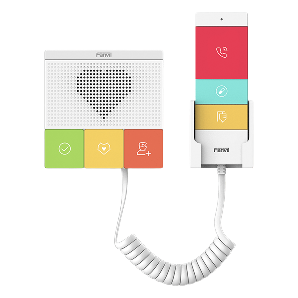 Intercomunicador SIP Wi-Fi Dual Band 6 Botones Antibacteriales IP54 1 Relevador Audio HD — Fanvil