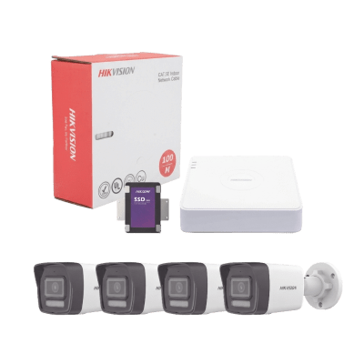 Kit IP 4 Megapixel — Hikvision
