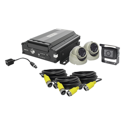 Kit DVR Móvil para Vehículo 4 Canales AHD 2 Megapixel — EPCOM