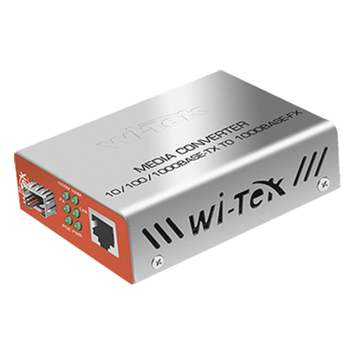 Convertidor de Medios PoE RJ45 Gigabit 802.3af — WI-TEK