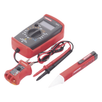 KIT Básico 3 en 1 con Multímetro Digital + Detector de Tensión sin Conta — AMPROBE