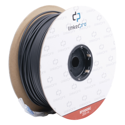 Carrete de Fibra Óptica Monomodo con Conectores SC-SC Duplex, Reforzada  — LINKEDPRO BY EPCOM
