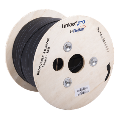 Carrete de 1 km de Fibra Óptica Drop, Interior — LINKEDPRO BY FIBERHOME