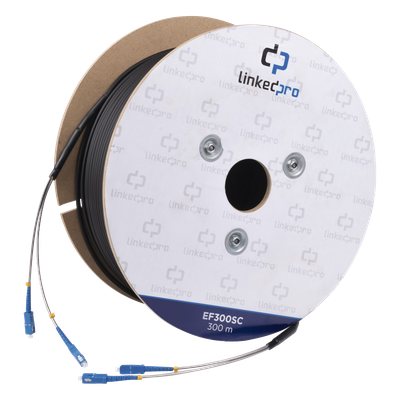 Carrete de Fibra Óptica Monomodo con Conectores SC-SC Duplex, Reforzada  — LINKEDPRO BY EPCOM