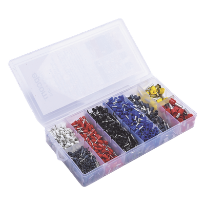 Juego de Terminales Ferrul 1200 Piezas 0.5 a 10 mm² — EPCOM POWERLINE