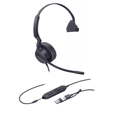 Diadema USB Profesional Mono Cancelación de Ruido AI — YEALINK