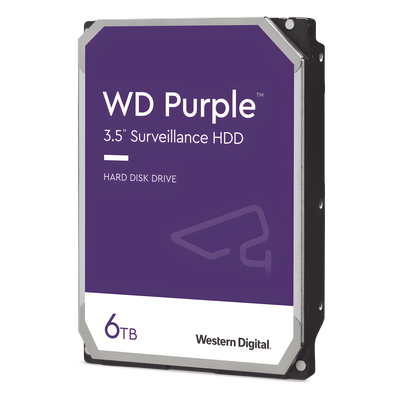 Disco Duro PURPLE de 6TB 3 AÑOS DE GARANTÍA — Western Digital (WD)