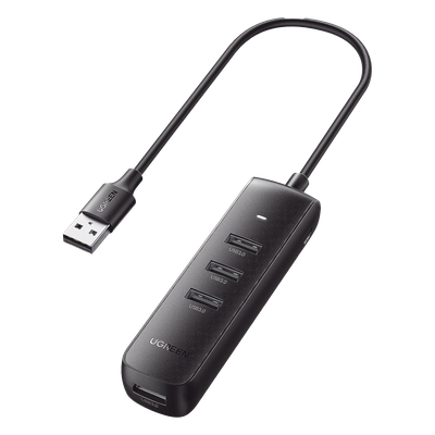 HUB USB-A 3.0 4 en 1 | 4 Puertos USB-A 3.0 (5Gbps) | Cable de 25 cm | In — UGREEN