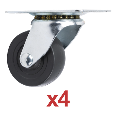 Kit de 4 Ruedas Locas para Racks y Gabinetes (Ver Compatibilidad). — SYSCOM
