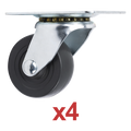 Kit de 4 Ruedas Locas para Racks y Gabinetes (Ver Compatibilidad). — SYSCOM