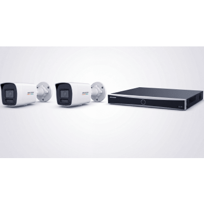 [ KIT ACUSEEK 2 CAM + 1 NVR ] 12 Megapixel — Hikvision