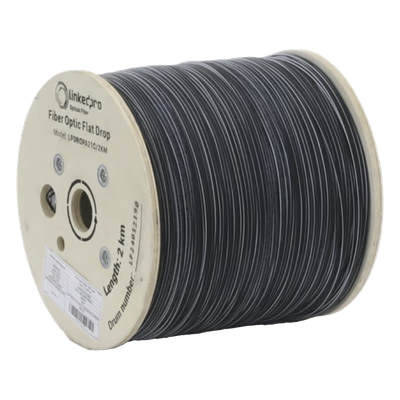 Carrete de 2 Kilómetros de Fibra Óptica Drop Plana, Interior — LINKEDPRO BY EPCOM