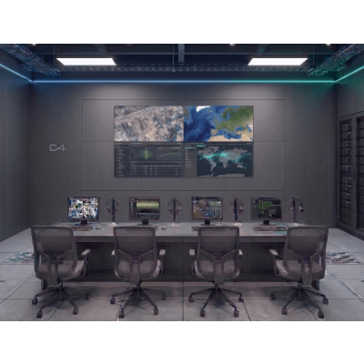 Kit Videowall 2x2 4 Pantallas 55" Full HD — HIKVISION