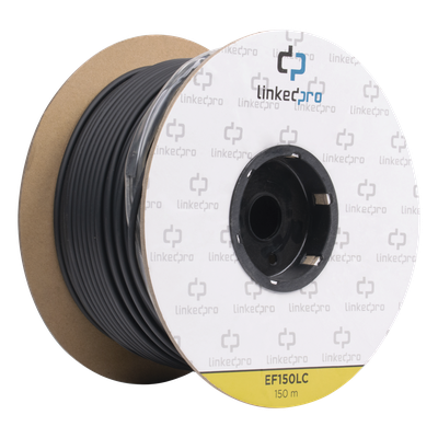 Carrete de Fibra Óptica Monomodo con Conectores LC-LC Duplex, Reforzada  — LINKEDPRO BY EPCOM