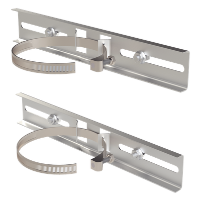 Montaje de Poste Metal Galvanizado Gabinetes hasta 30 cm — PRECISION