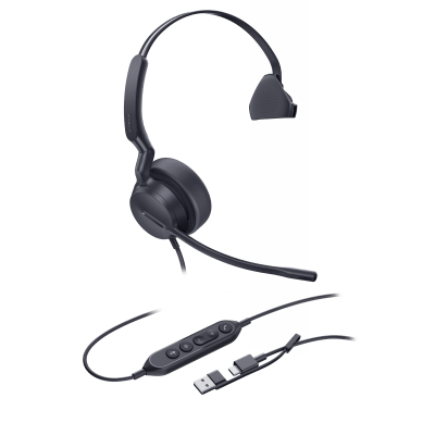 Diadema Alámbrica Profesional Mono Audio HD — YEALINK