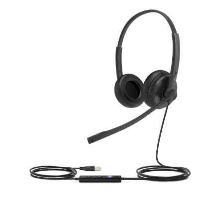 Diadema USB Alámbrica Audio HD Cancelación de Ruido Pasivo — YEALINK