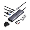 Hub USB-C / 10 en 1 / HDMI 4K@30Hz / VGA 1920x1200 / 3x USB 
