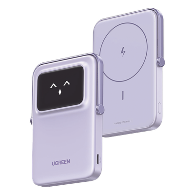 Power Bank Inalambrico | 5000mAh | 7.5W  |  Con Emojis de Estado | Carga — UGREEN