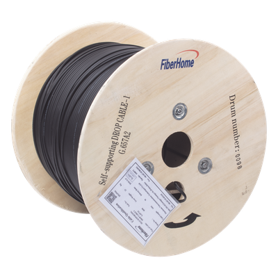 Carrete de 1 km de Fibra Óptica Aérea Mini Figura 8 G.657A2 Tipo Drop, M — LINKEDPRO BY FIBERHOME