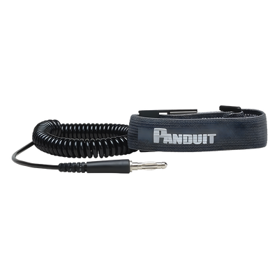 Pulsera Anti Descargas Electrostática (ESD), de Tela Ajustable, con Cabl — PANDUIT