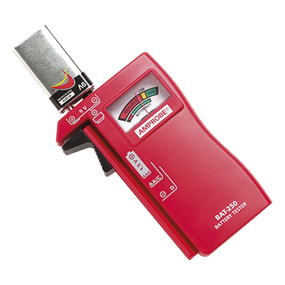 Probador de Baterías 9 Vcc 1.5 Vcc [AA-AAA-C-D] — AMPROBE