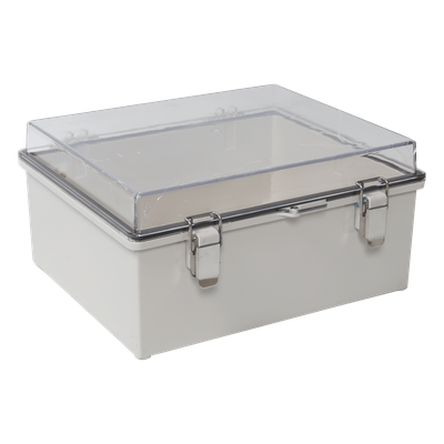 Gabinete Plástico ABS Puerta Transparente Policarbonato — PRECISION