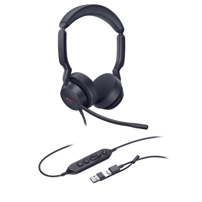 Diadema Alámbrica USB Cancelación de Ruido con IA — YEALINK