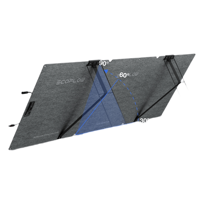 Panel Solar Portátil Bifacial 160W IP68 Ángulo Ajustable — ECOFLOW