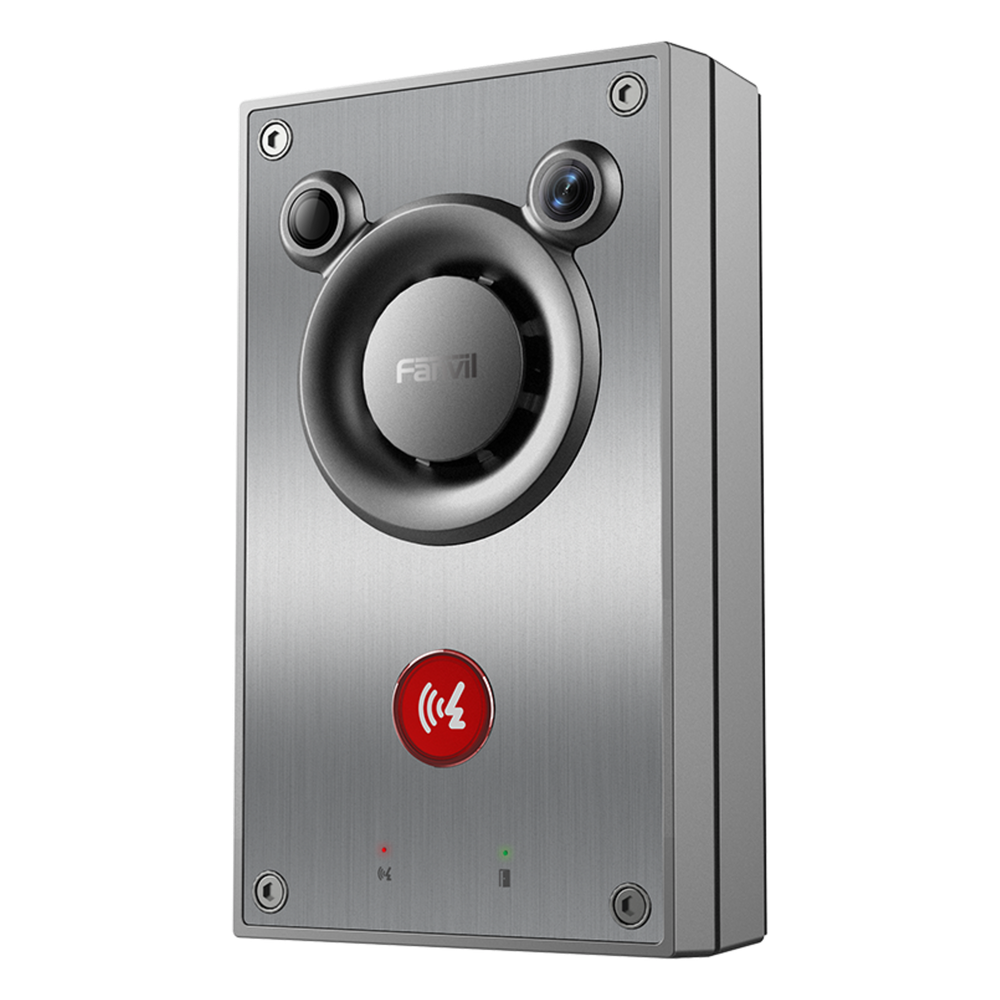 Video Intercomunicador IP Cámara 4MP Starlight Altavoz 10W 2 Líneas SIP IR Nocturno con HDR IP66 e IK10 PoE 802.3af -40°C a 70°C — Fanvil