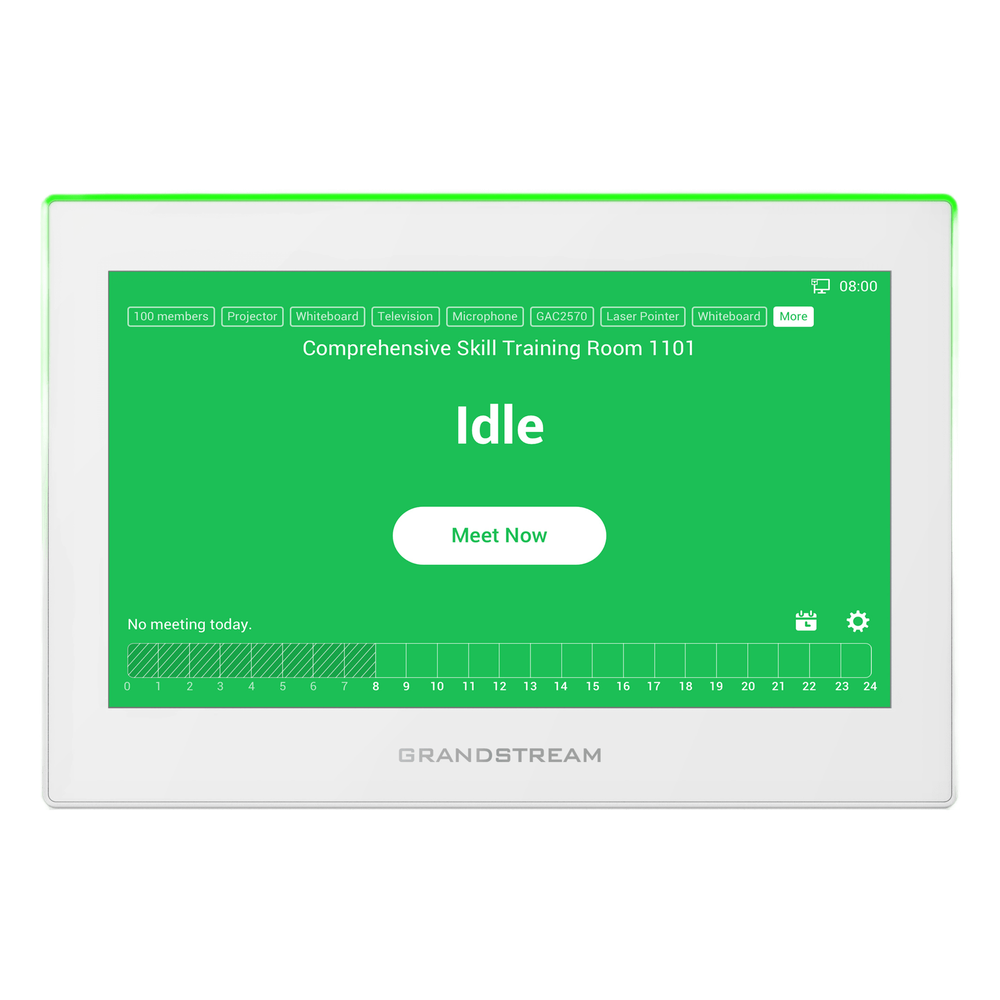 Estación de Intercomunicación SIP Pantalla Táctil 7'' 1024x600 Wi-Fi 6 Dual Band Bluetooth 5.0 8 Canales de Alarma Android 13 Control HVAC e Iluminación — Grandstream