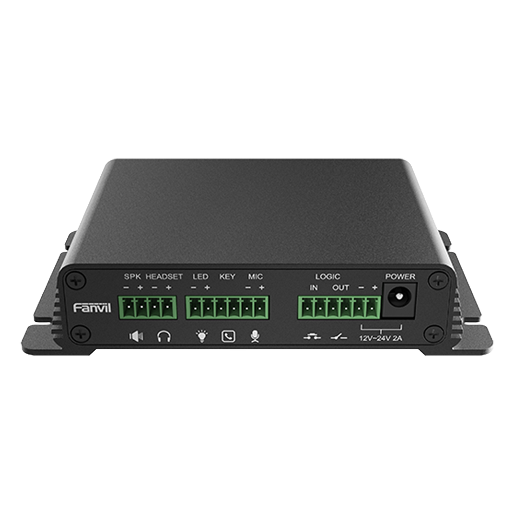 Gateway SIP de Voceo y Paging Amplificador Integrado 30 W PoE Intercomunicación Audio Video 2 Líneas SIP Compatible IP RTP RTSP — Fanvil
