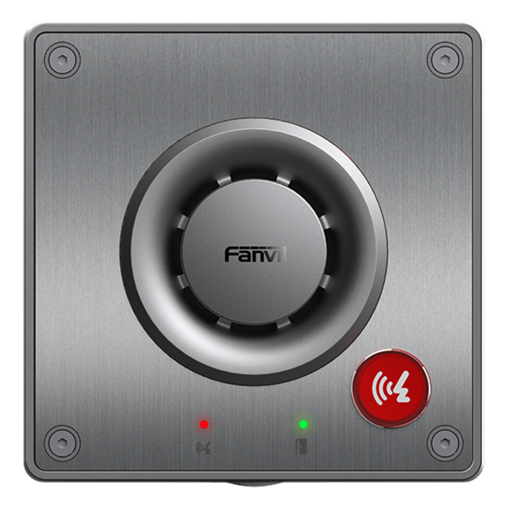 Intercom IP para Exterior Cámara 4 Megapixel (1080p) HDR e Iluminación IR Altavoz 5W y Doble Micrófono con Reducción de Ruido Panel Acero Inoxidable y Cuerpo Aluminio IP66 e IK10 PoE+ 2 Líneas SIP — Fanvil