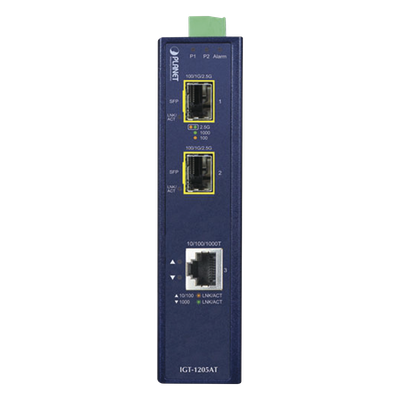 Convertidor de Medios Industrial de 1 Puerto Ethernet 10 — PLANET