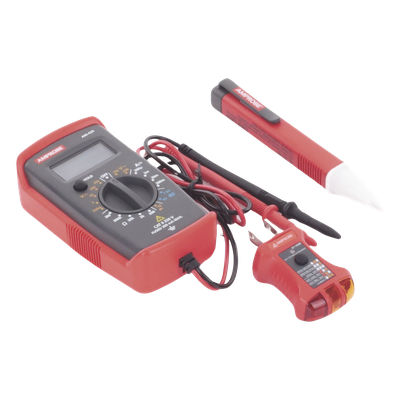 KIT Básico 3 en 1 con Multímetro Digital + Detector de Tensión sin Conta — AMPROBE