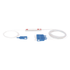Splitter (Divisor Óptico) tipo PLC, de 1x4, conectores SC — TEMPO
