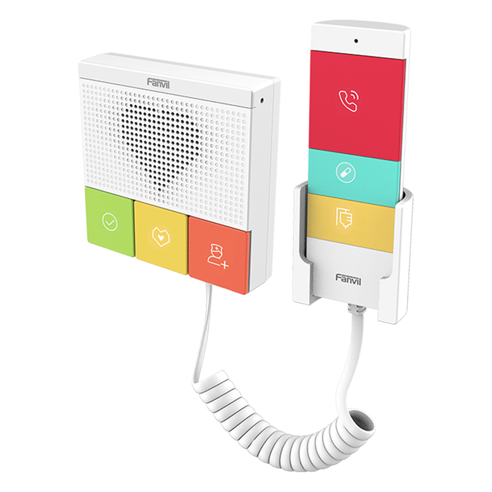 Intercomunicador SIP Wi-Fi Dual Band 6 Botones Antibacteriales IP54 1 Relevador Audio HD — Fanvil