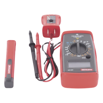 KIT Básico 3 en 1 con Multímetro Digital + Detector de Tensión sin Conta — AMPROBE