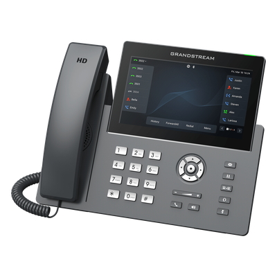 Teléfono IP 12 Líneas SIP 6 Cuentas Pantalla Táctil 7" — GRANDSTREAM